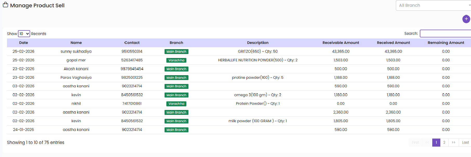Finance Dashboard